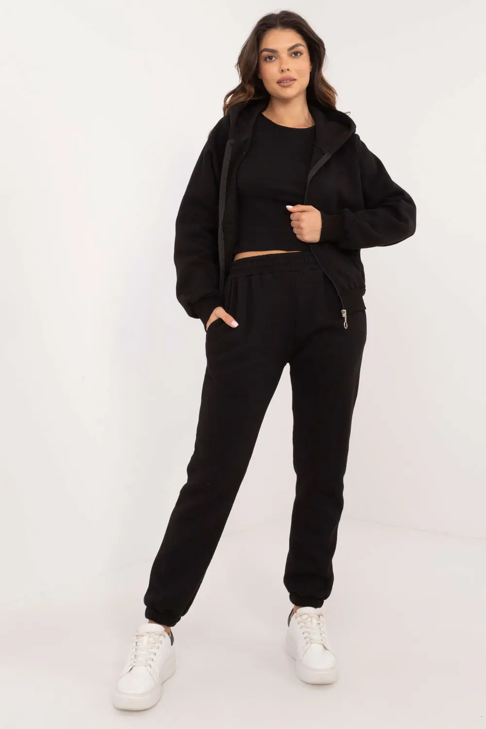Ensemble sweat noir imprimé