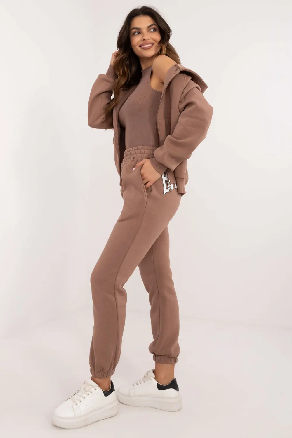 Ensemble sweat brun imprimé – Image 2