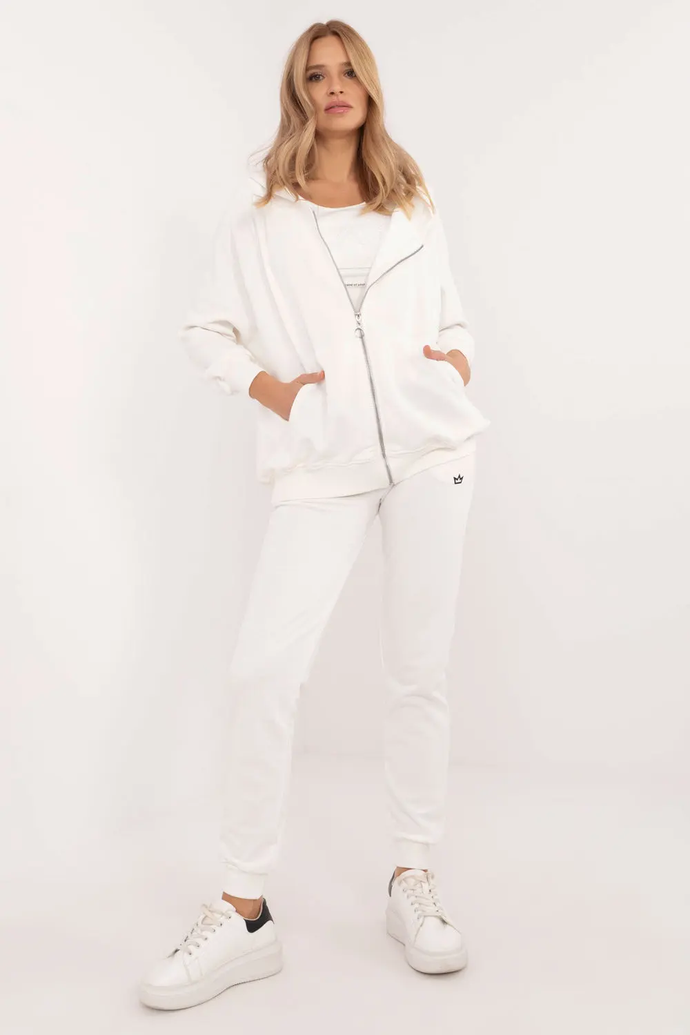 Ensemble sweat beige