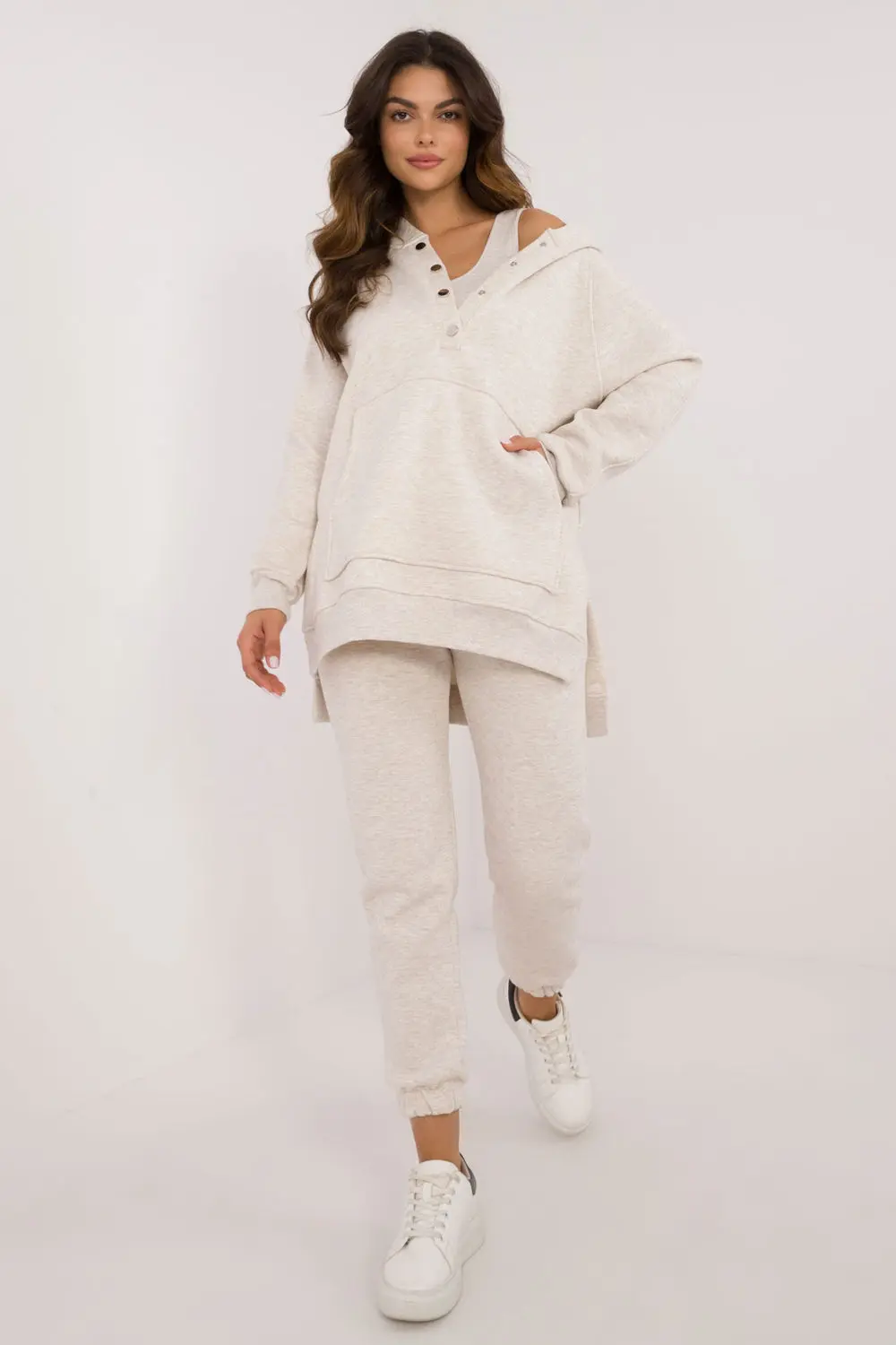Ensemble sweat beige