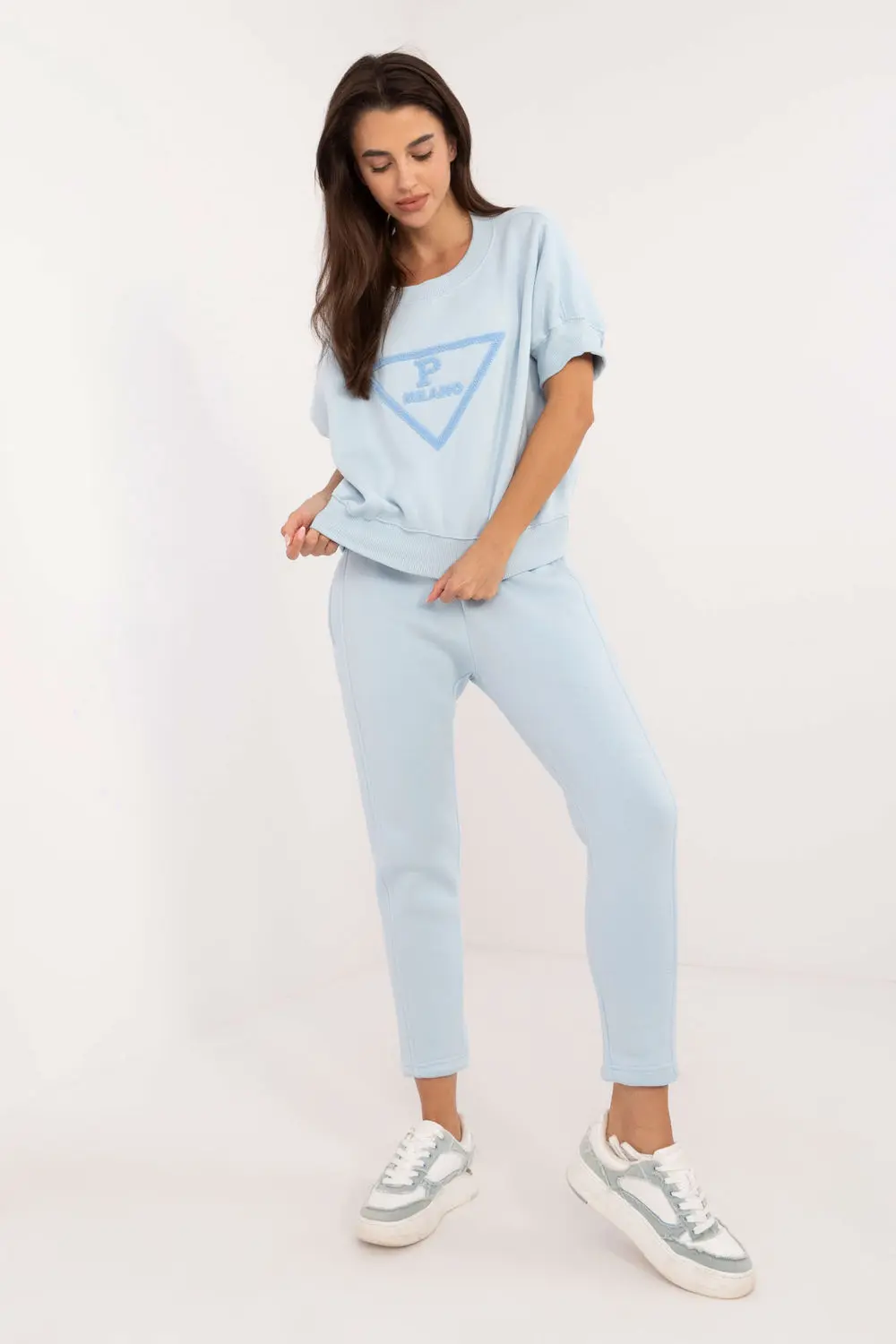 Ensemble sweat bleu imprimé