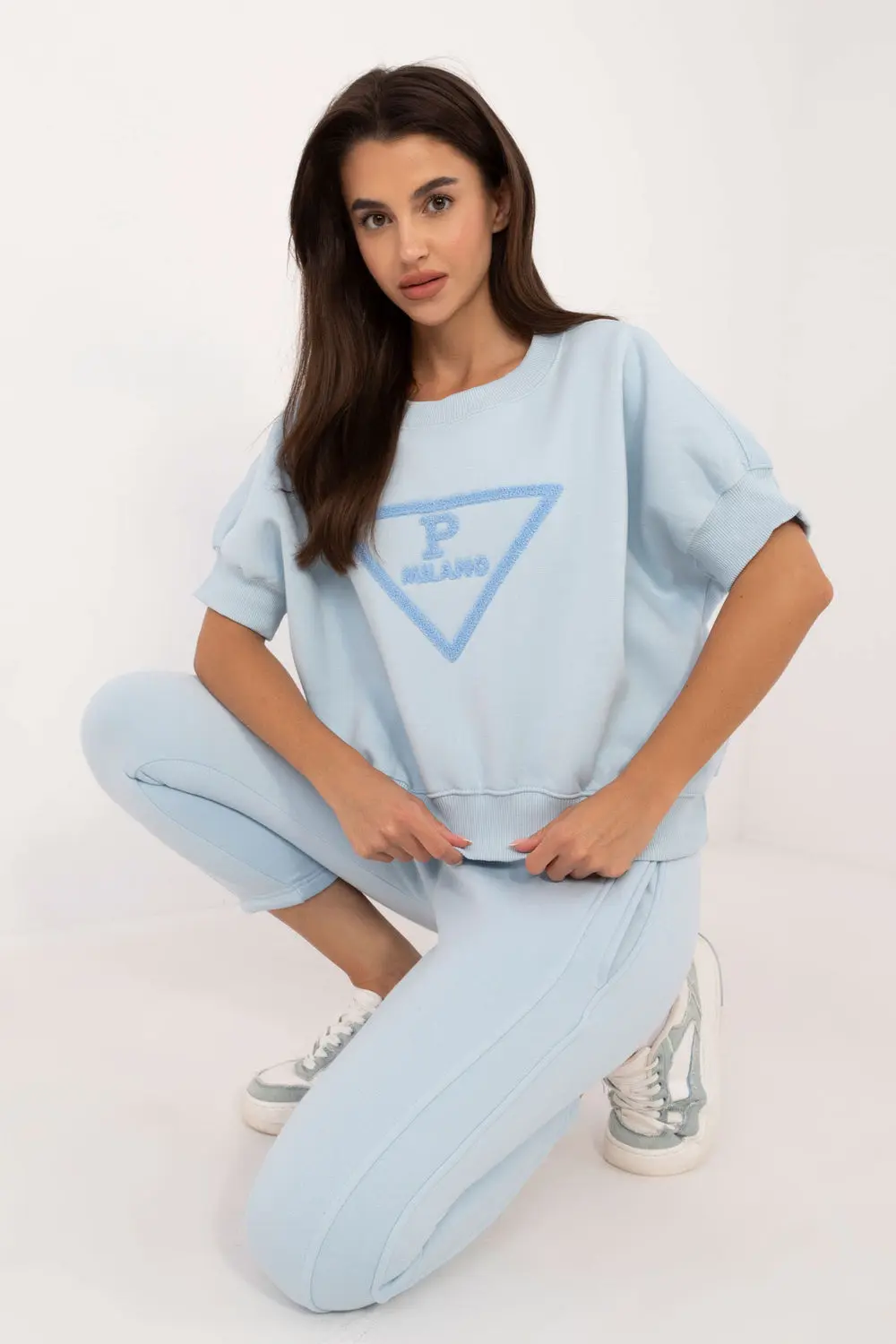 Ensemble sweat bleu imprimé – Image 2