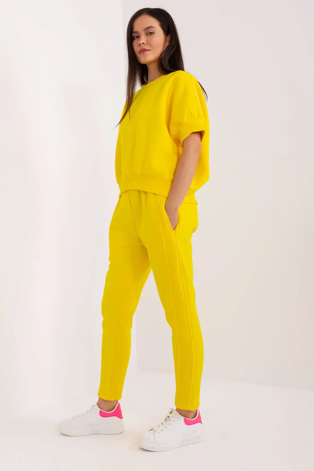 Ensemble sweat jaune imprimé – Image 2