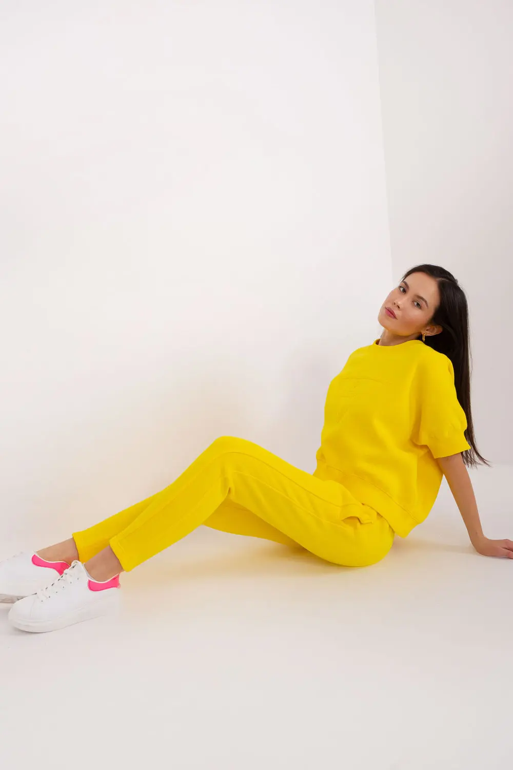 Ensemble sweat jaune imprimé – Image 4