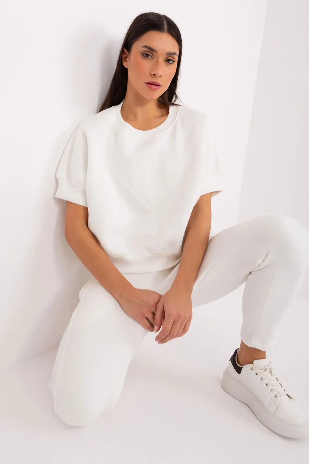 Ensemble sweat beige imprimé – Image 2