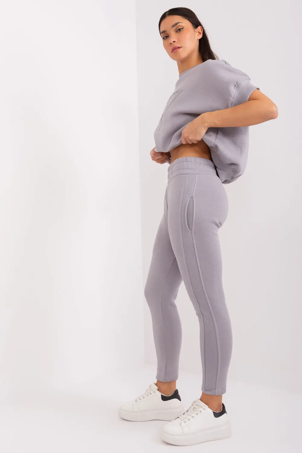Ensemble sweat gris imprimé – Image 3