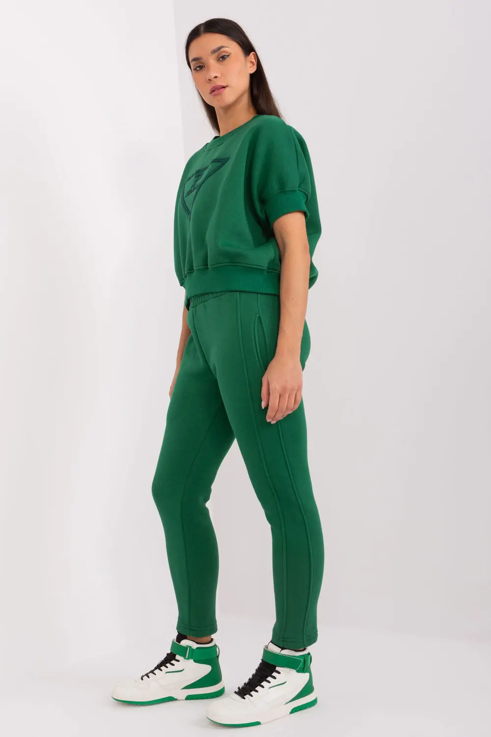 Ensemble sweat vert imprimé – Image 3