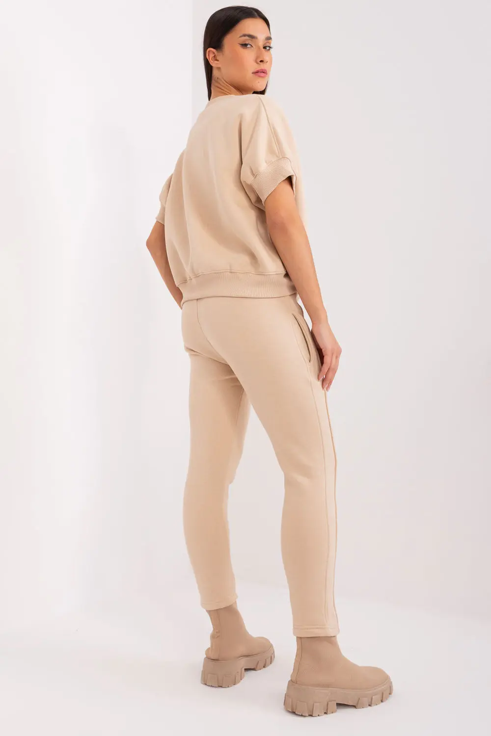 Ensemble sweat beige imprimé – Image 3