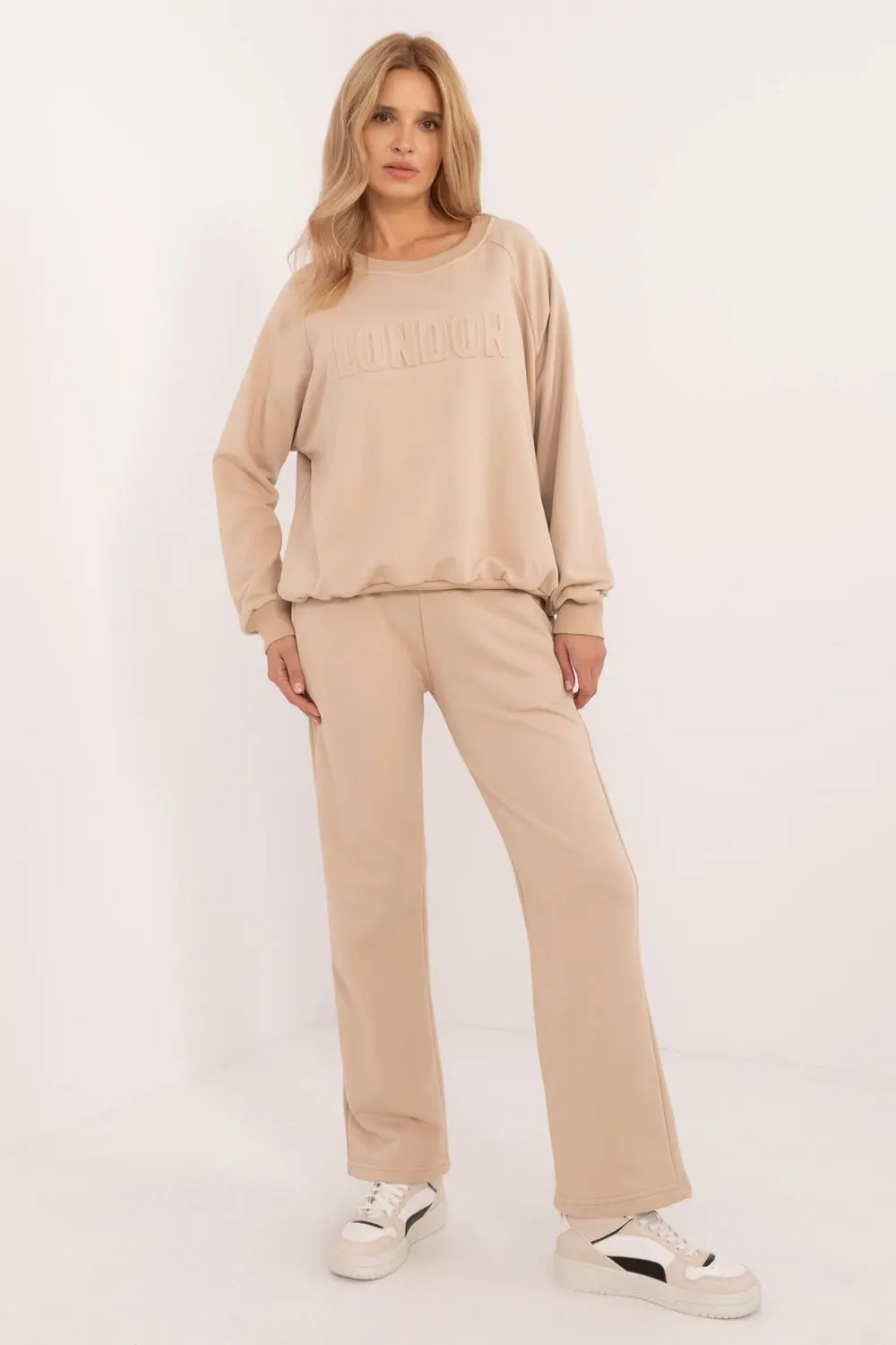 Ensemble sweat beige