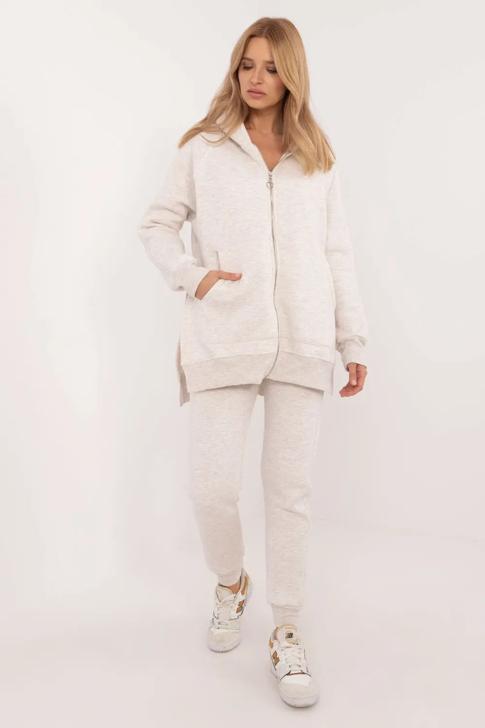 Ensemble sweat beige
