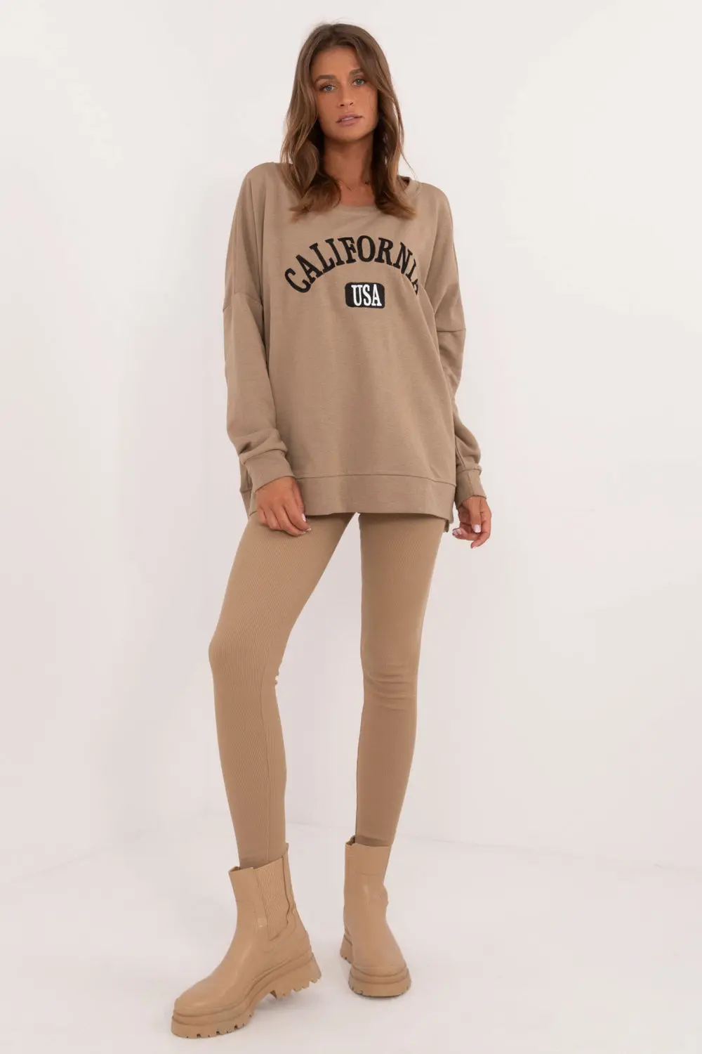 Ensemble beige imprimé