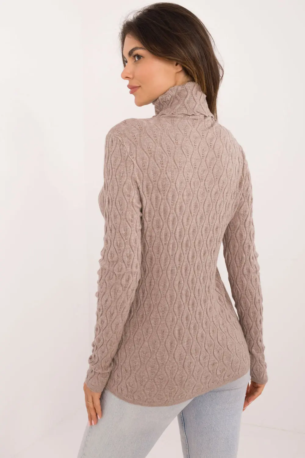 Col roulé beige – Image 3