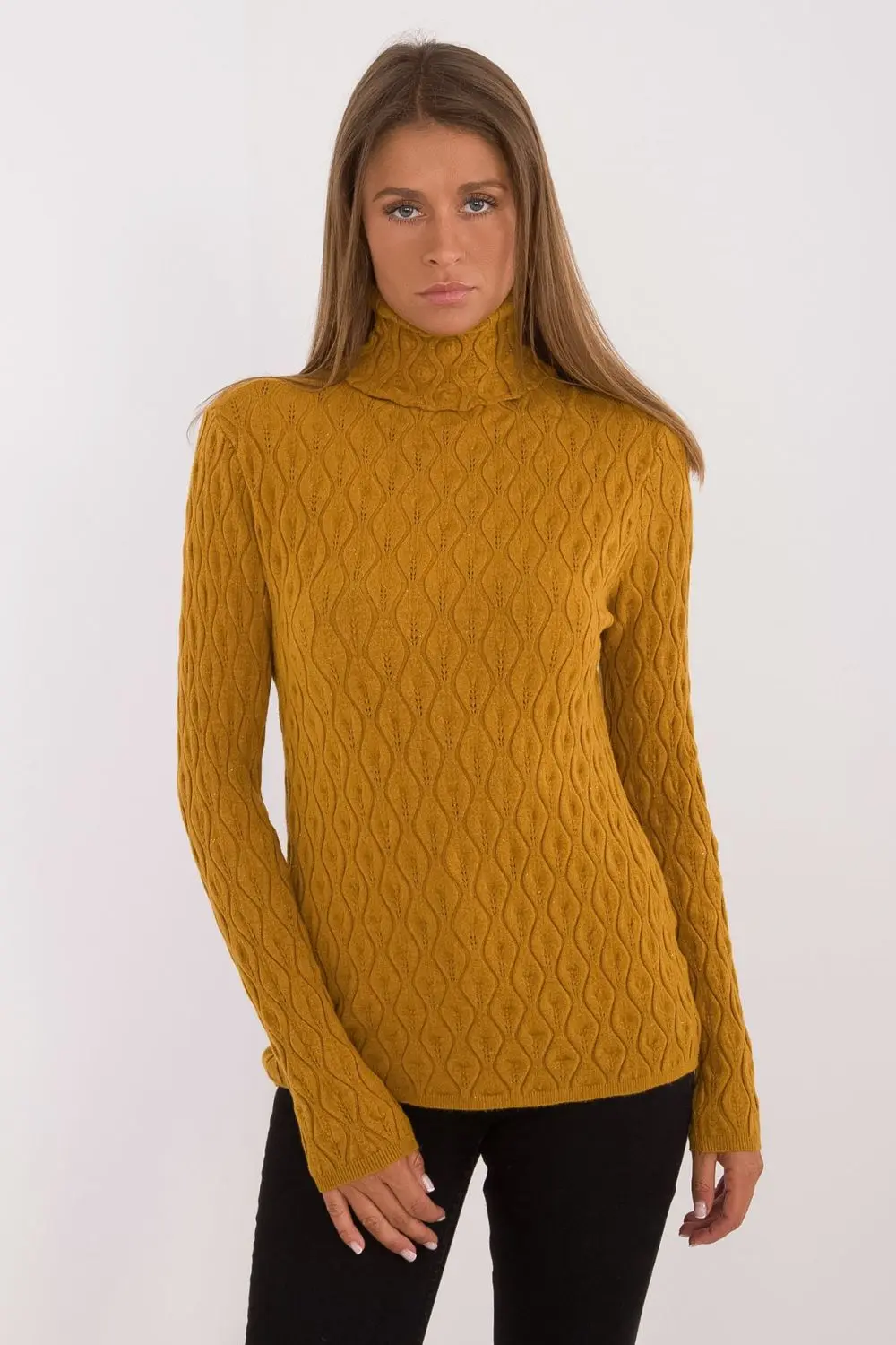 Col roulé jaune – Image 3