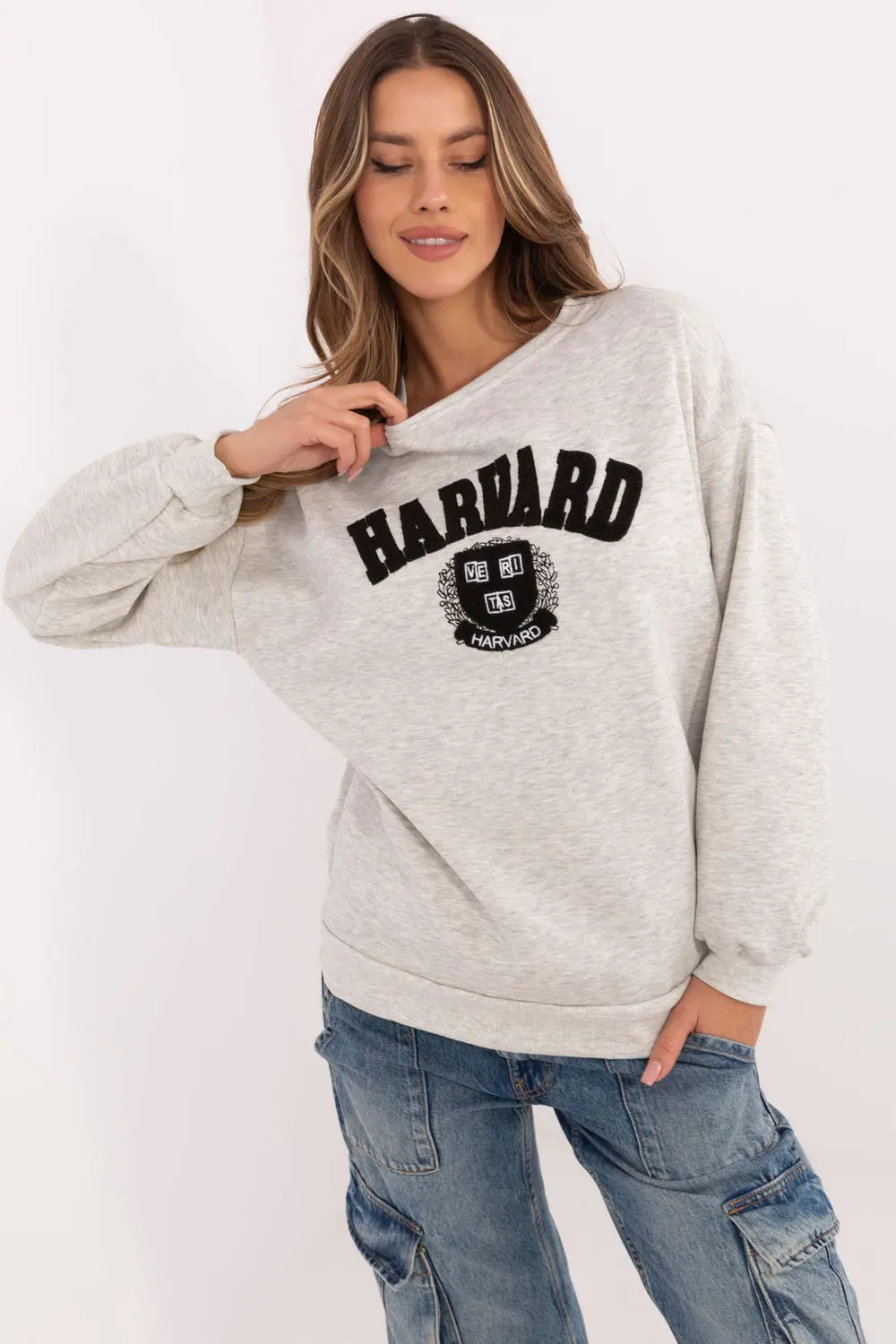 Sweatshirt gris en coton