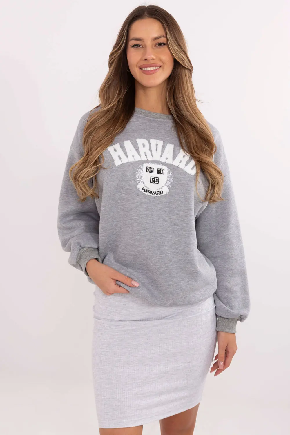 Sweatshirt gris en coton