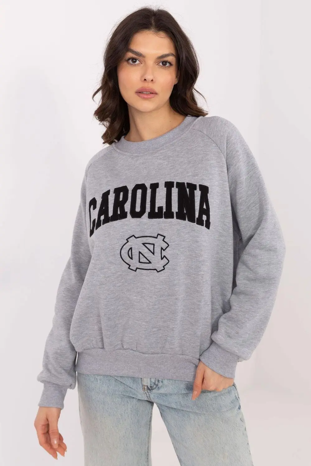 Sweatshirt gris en coton