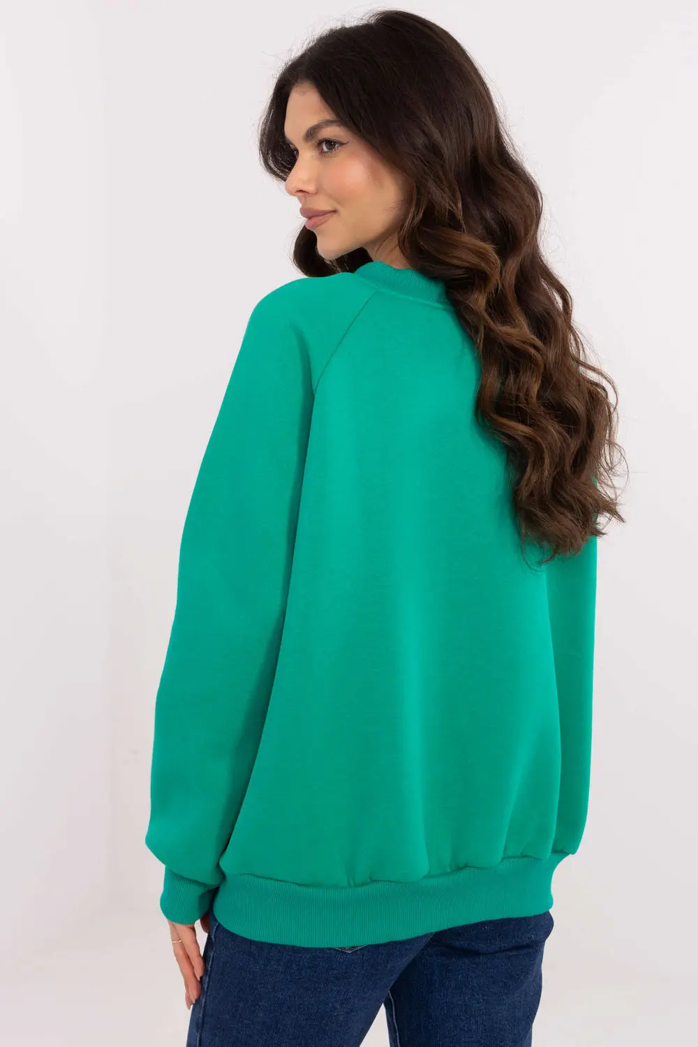 Sweatshirt bleu en coton – Image 3