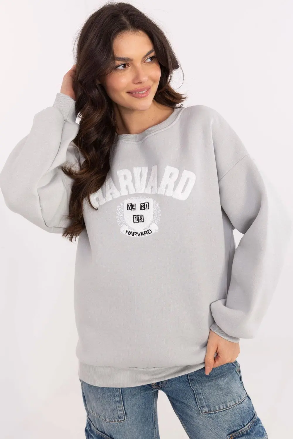 Sweatshirt gris en coton