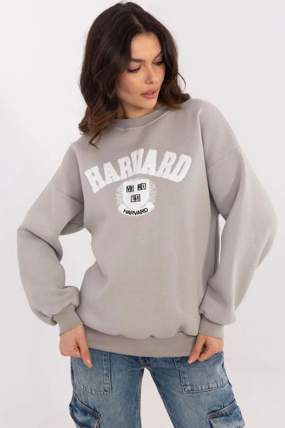 Sweatshirt gris en coton