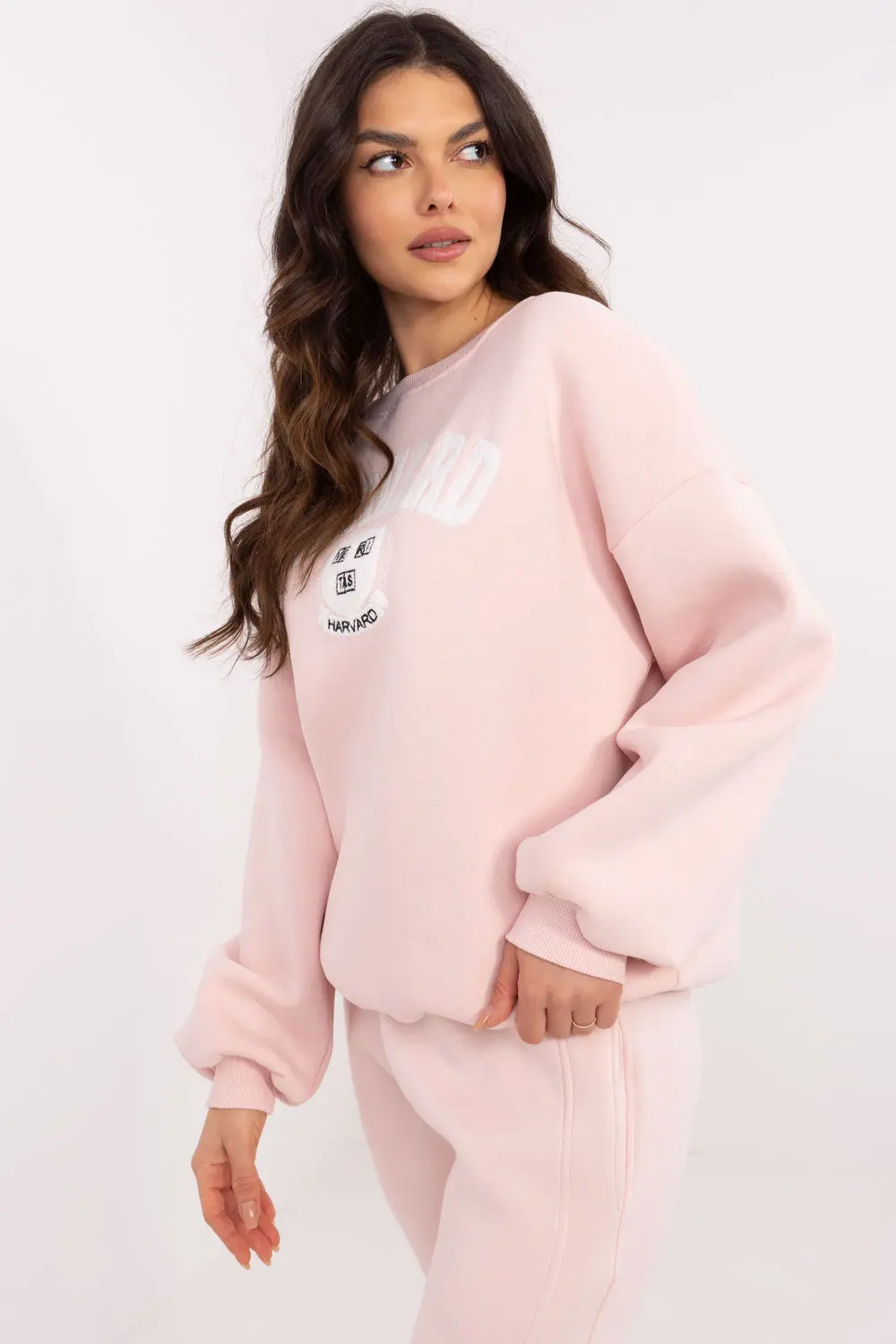 Sweatshirt rose en coton – Image 2