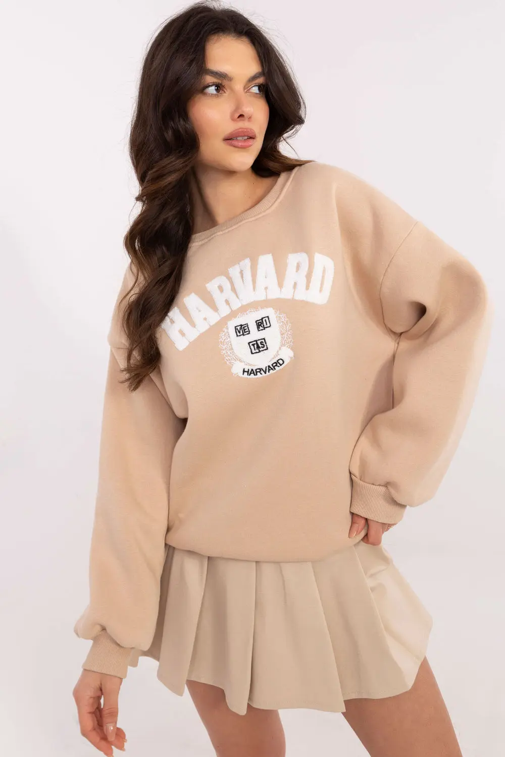 Sweatshirt beige en coton