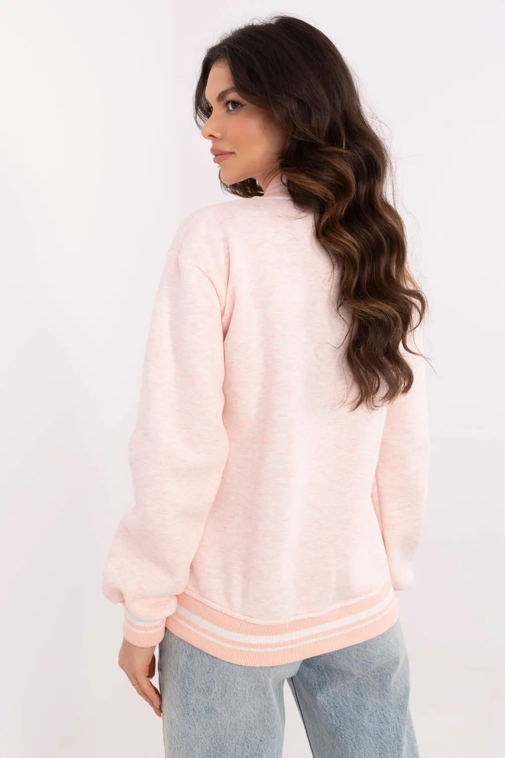 Sweatshirt rose en coton – Image 2