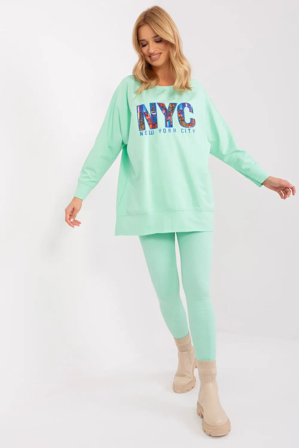 Ensemble vert imprimé