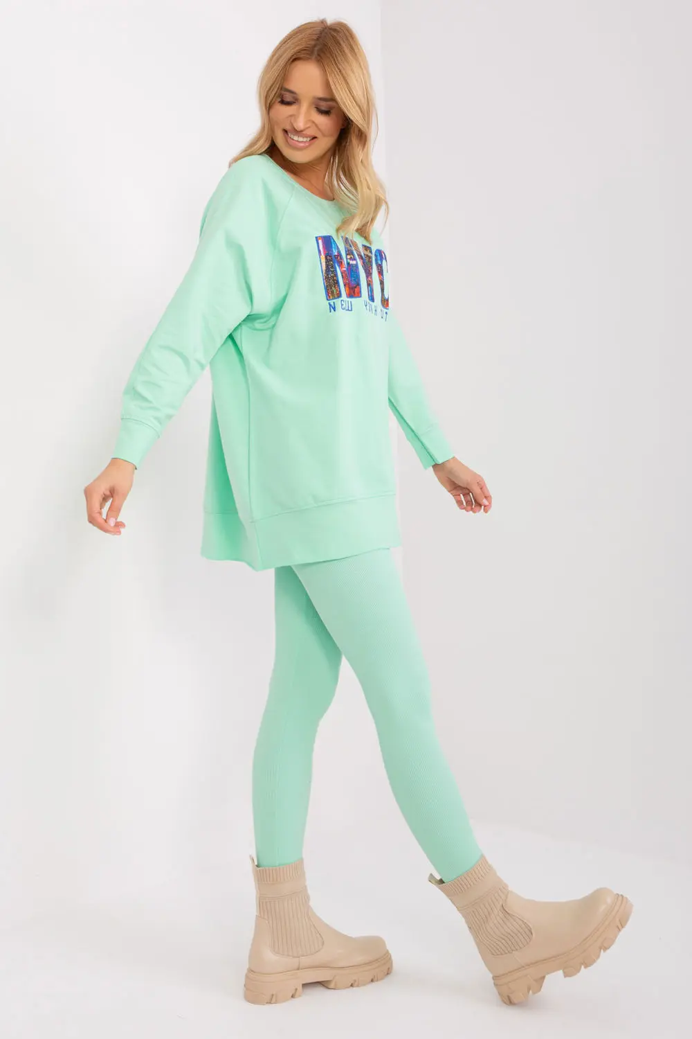 Ensemble vert imprimé – Image 3