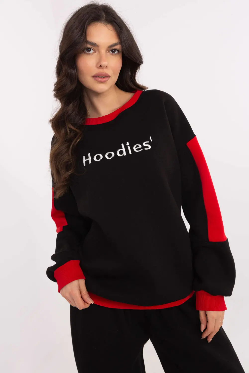 Sweatshirt noir en coton