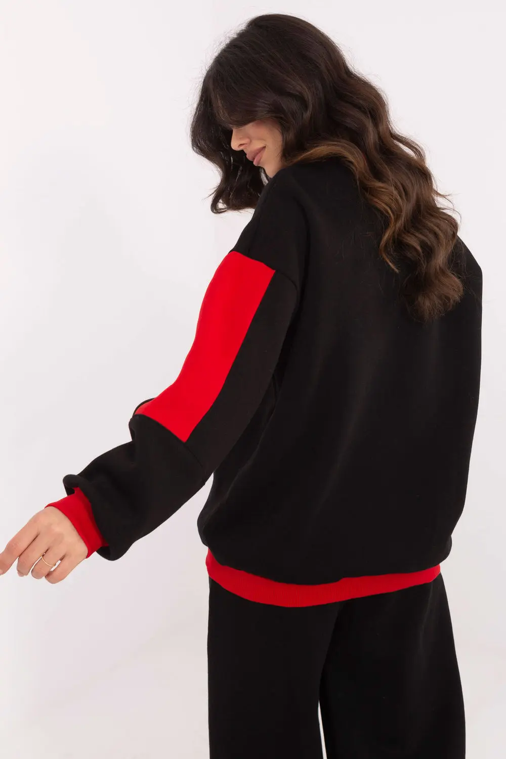 Sweatshirt noir en coton – Image 3