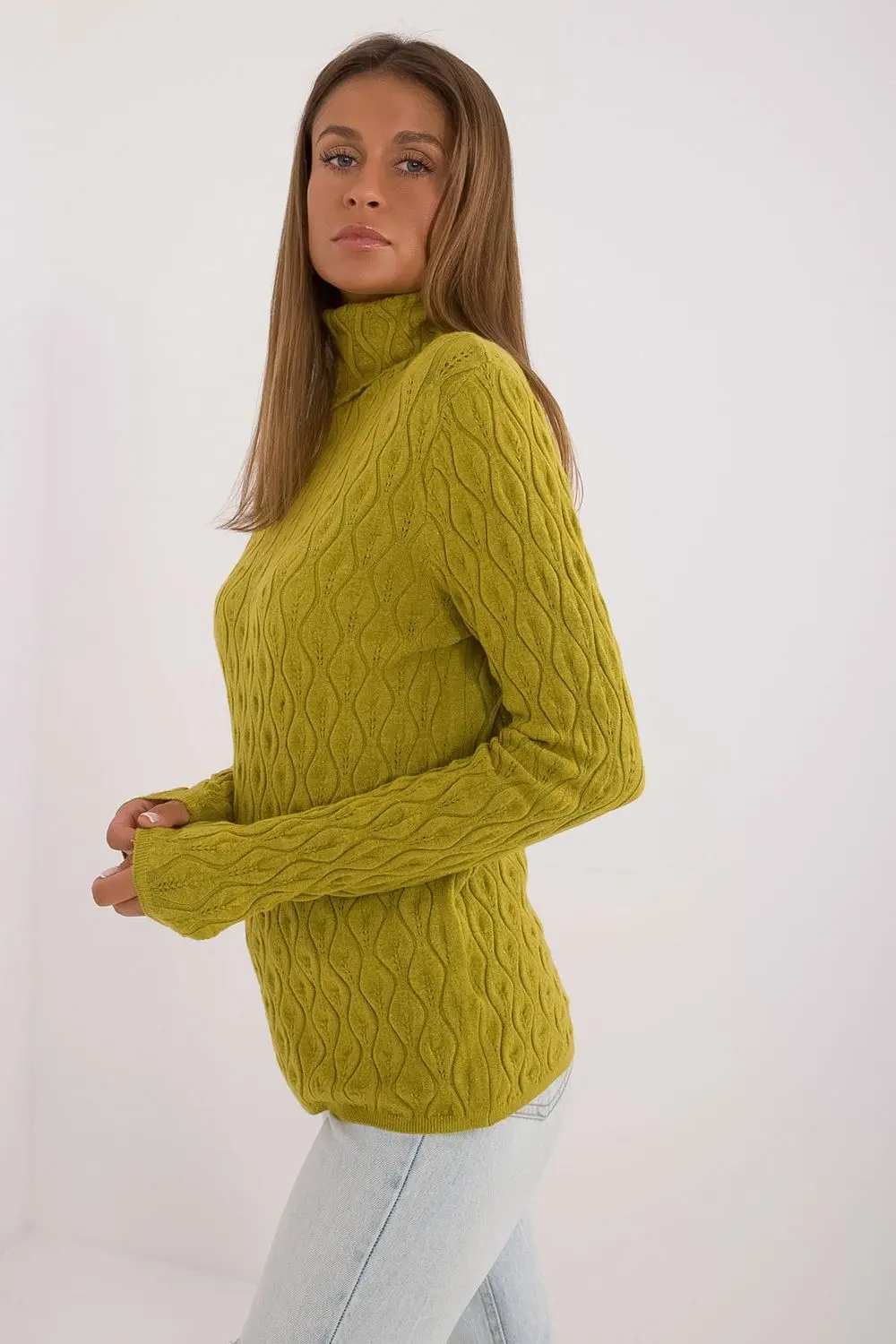 Col roulé vert – Image 2