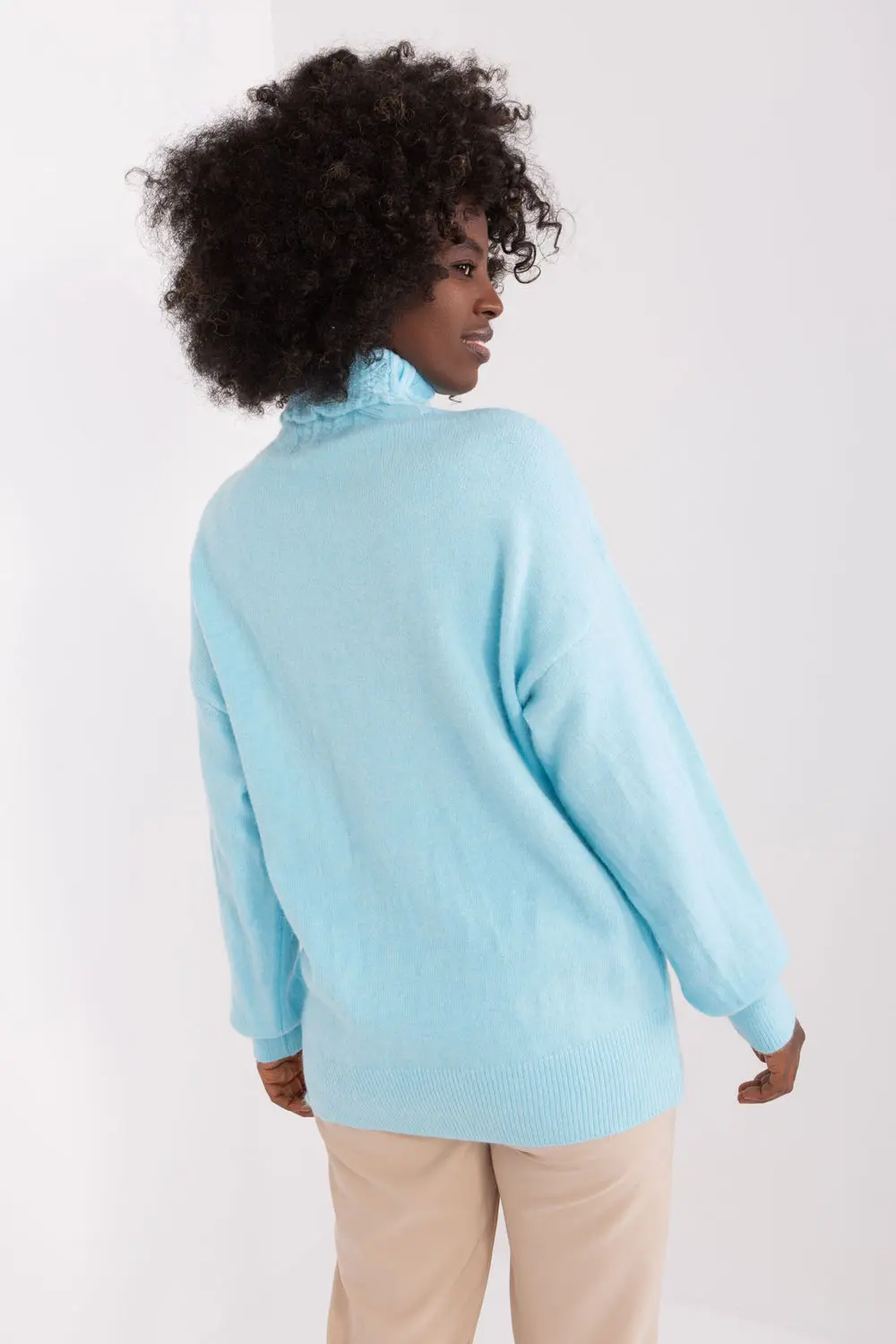 Col roulé bleu – Image 3