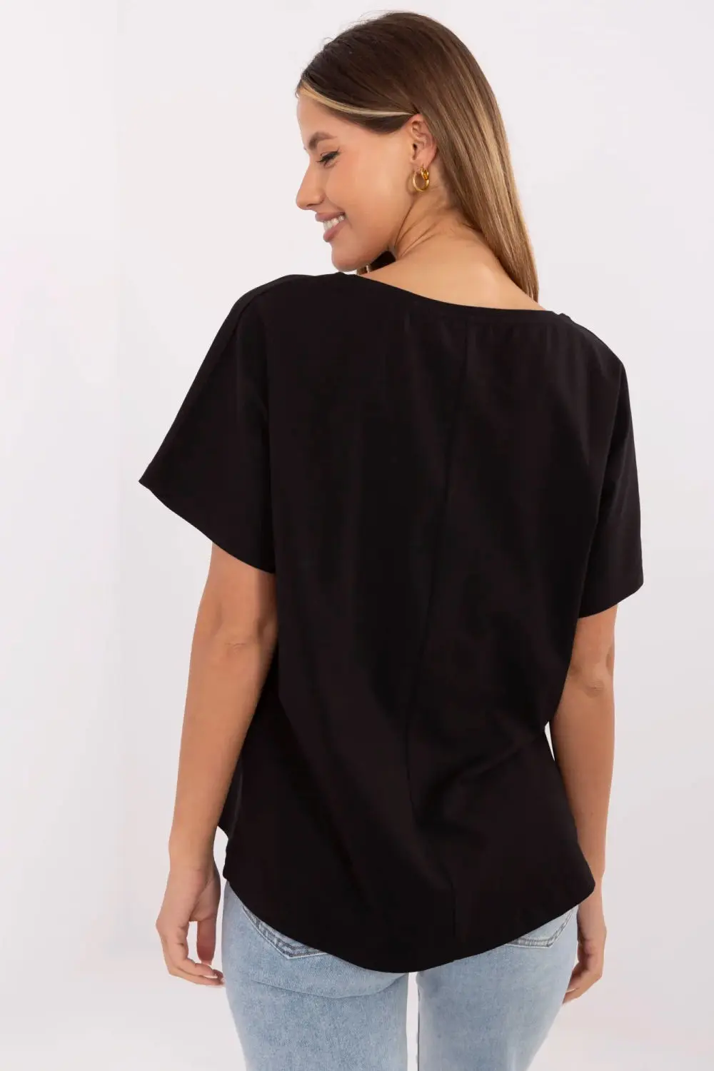 T-shirt noir imprimé – Image 3