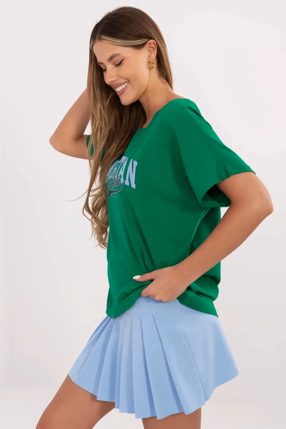 T-shirt vert imprimé – Image 2