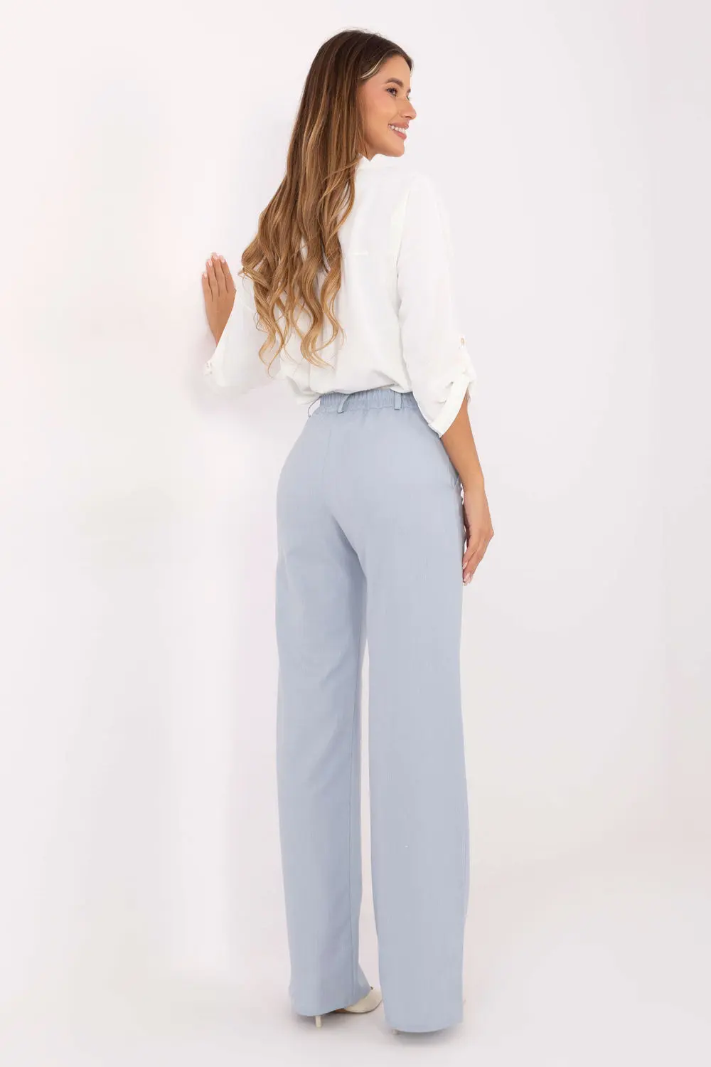 Pantalon large bleu – Image 3