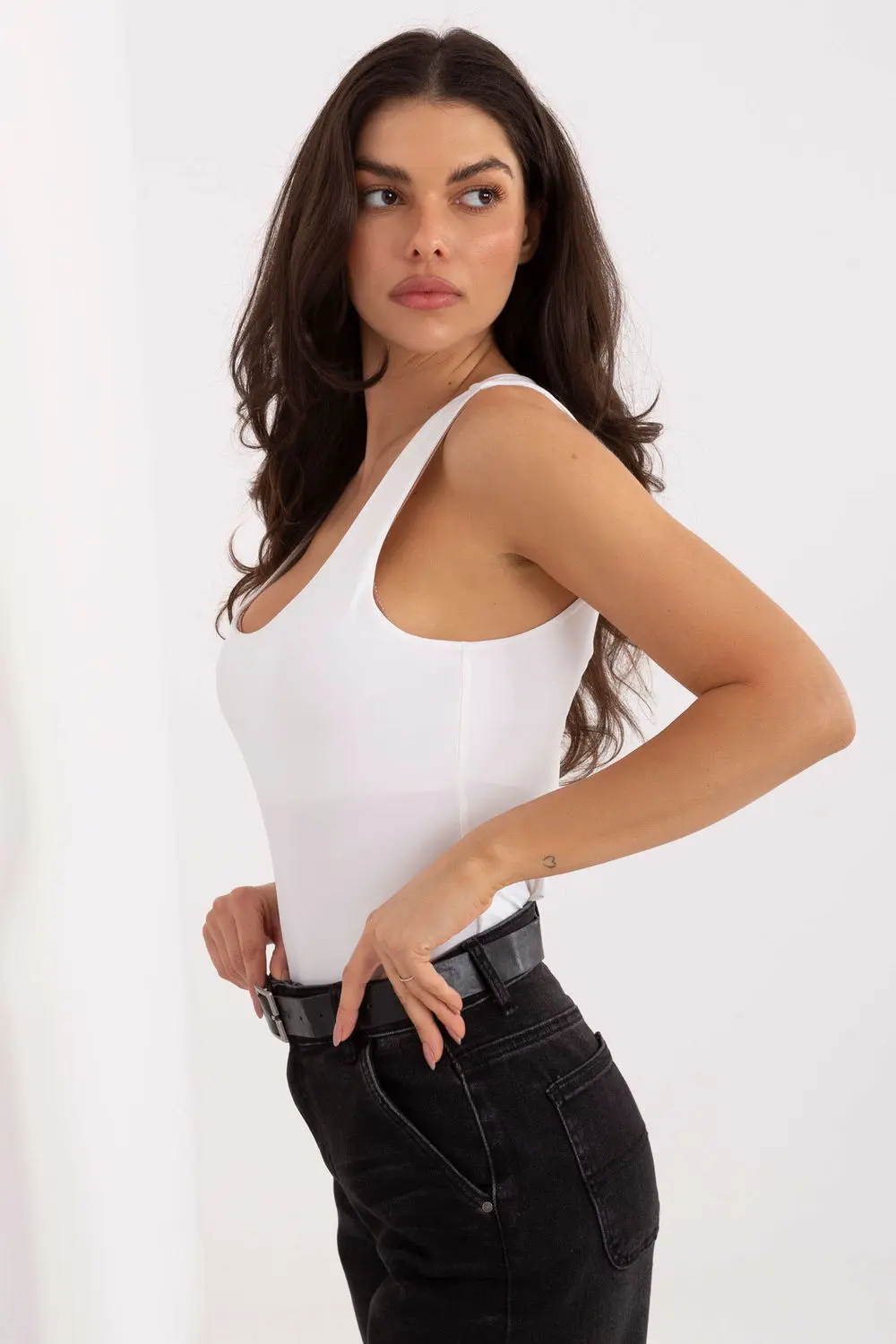 Top blanc sans manches – Image 2