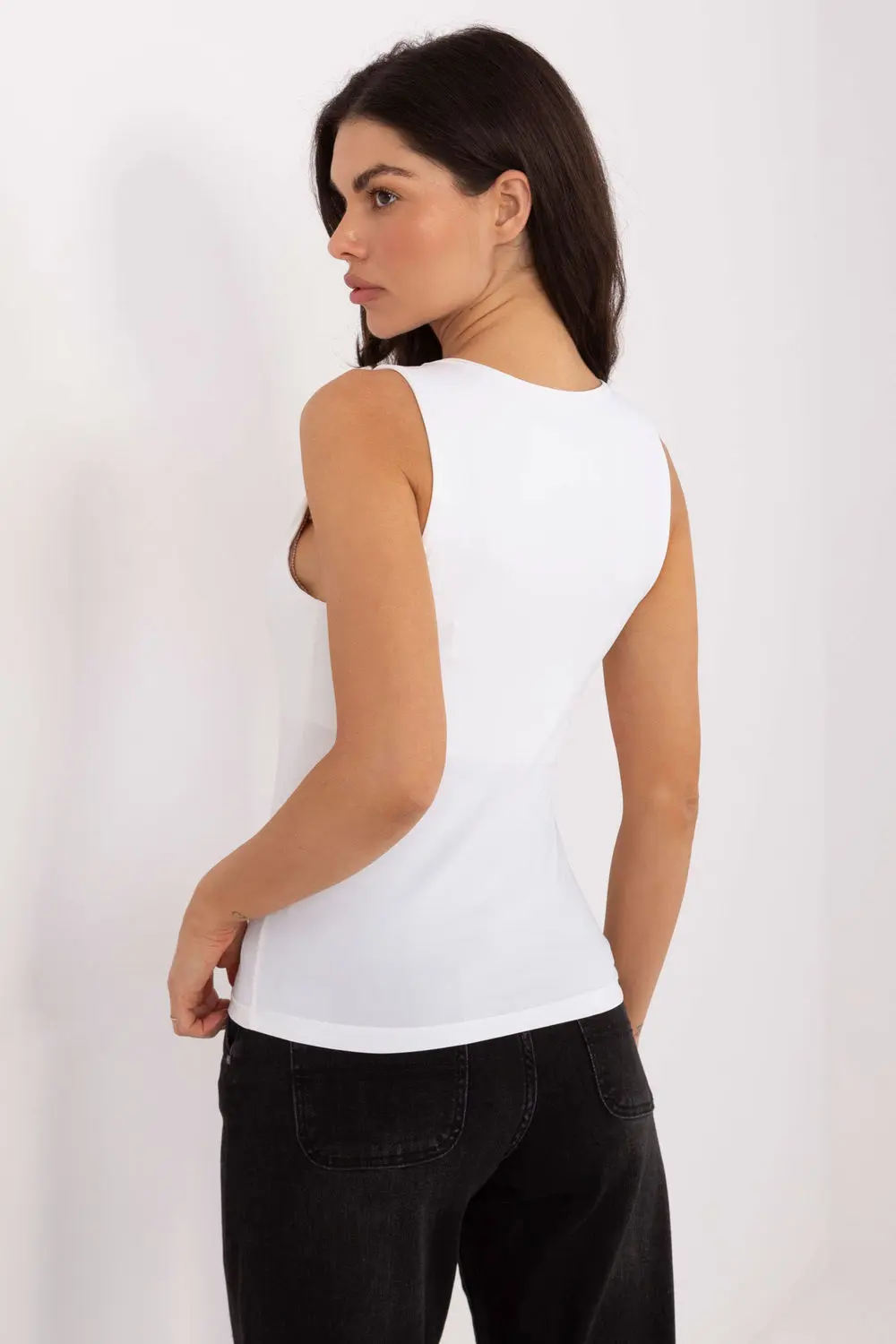 Top blanc sans manches – Image 3