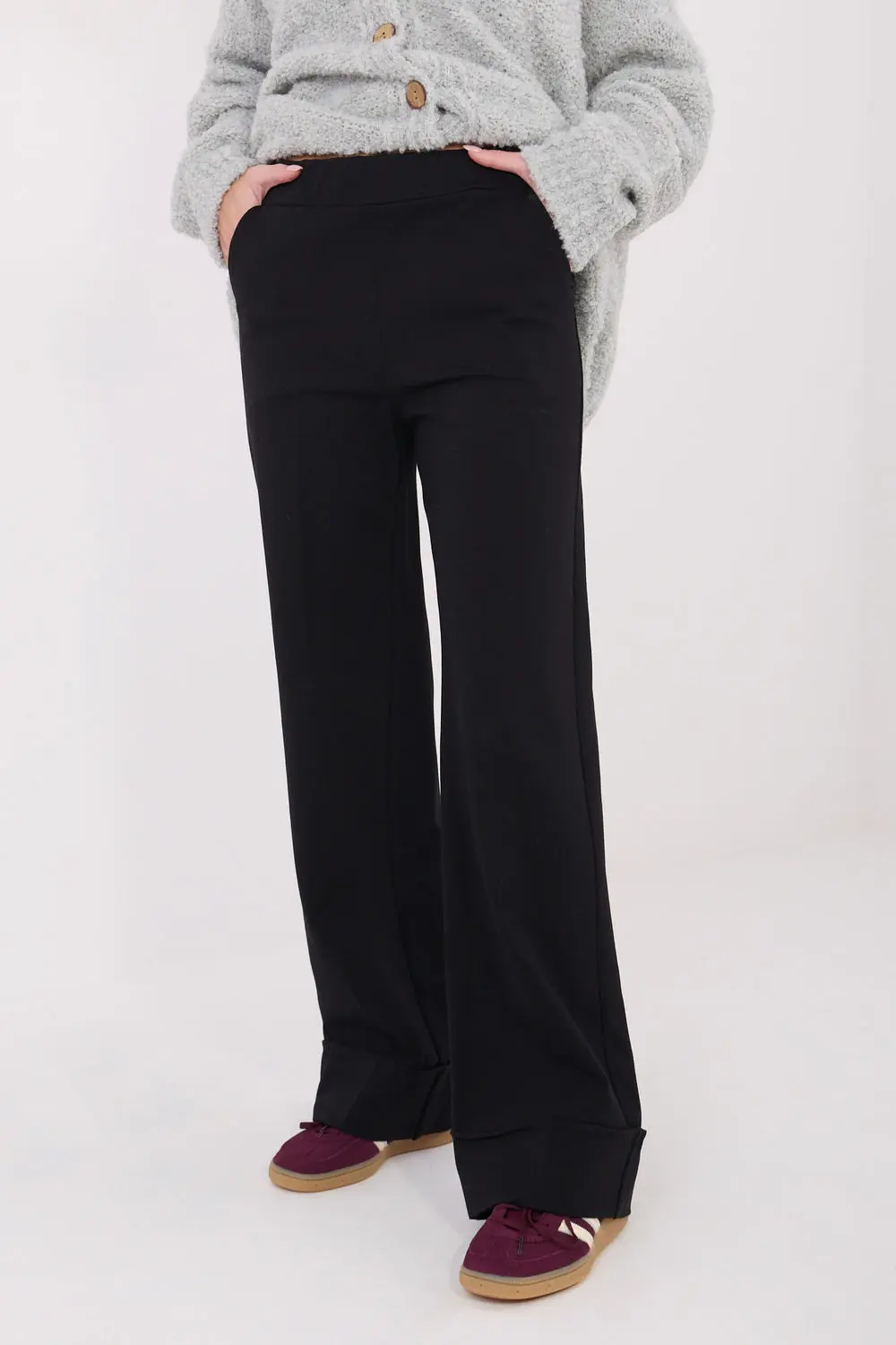 Pantalon large noir