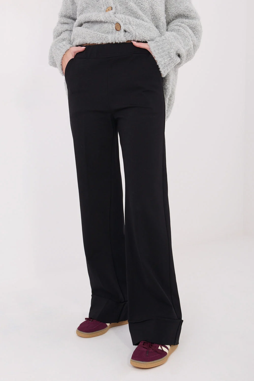 Pantalon large noir