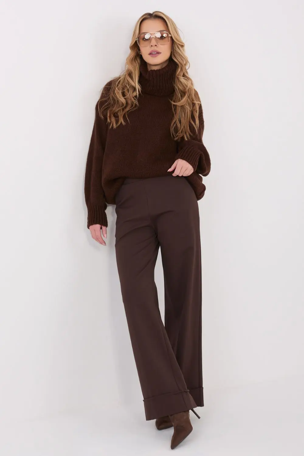 Pantalon large brun – Image 4