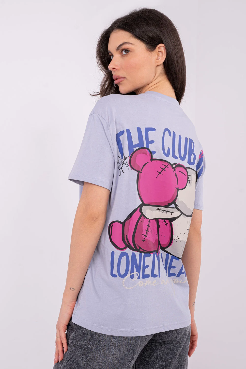 T-shirt violet imprimé – Image 3