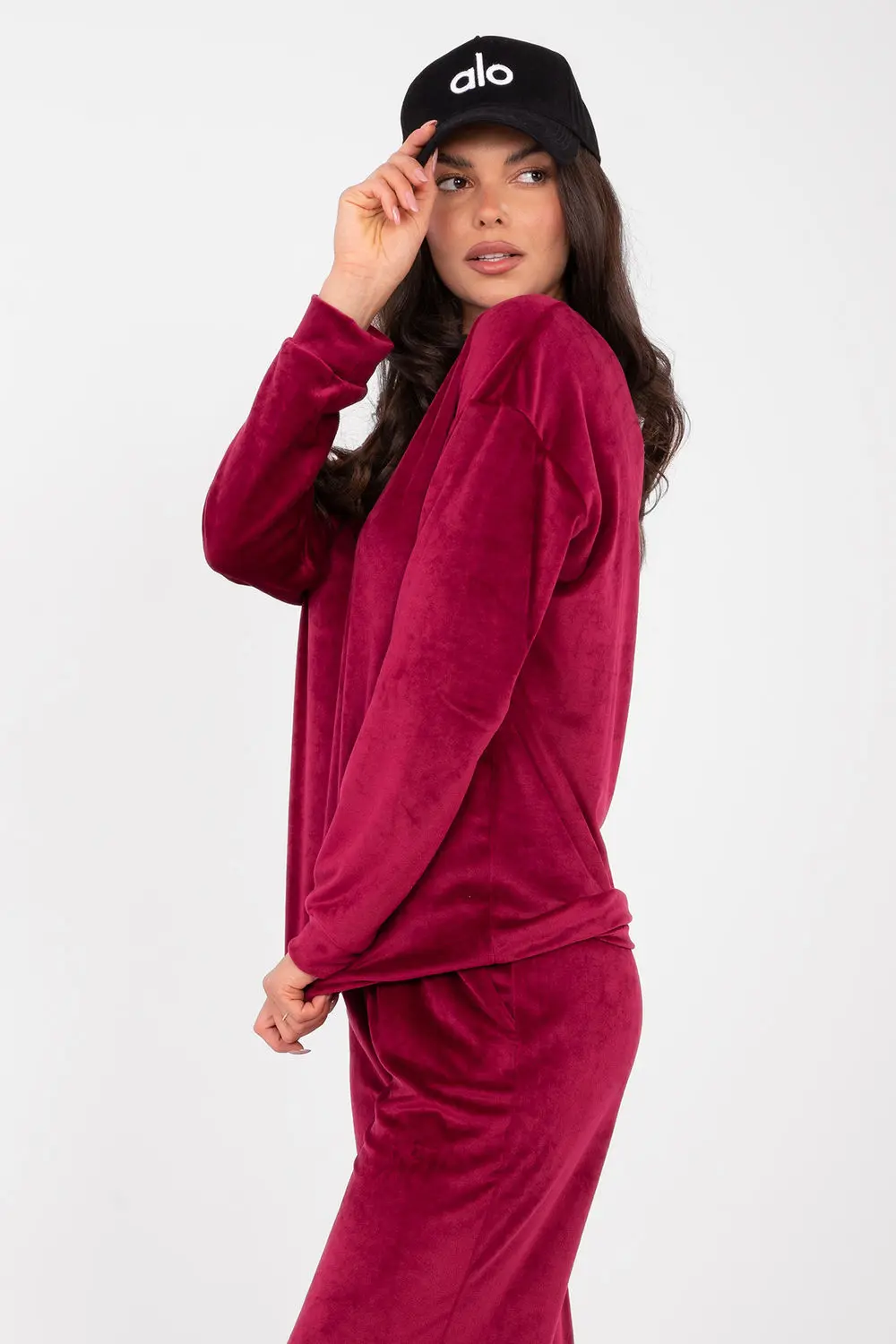 Ensemble rouge en velours