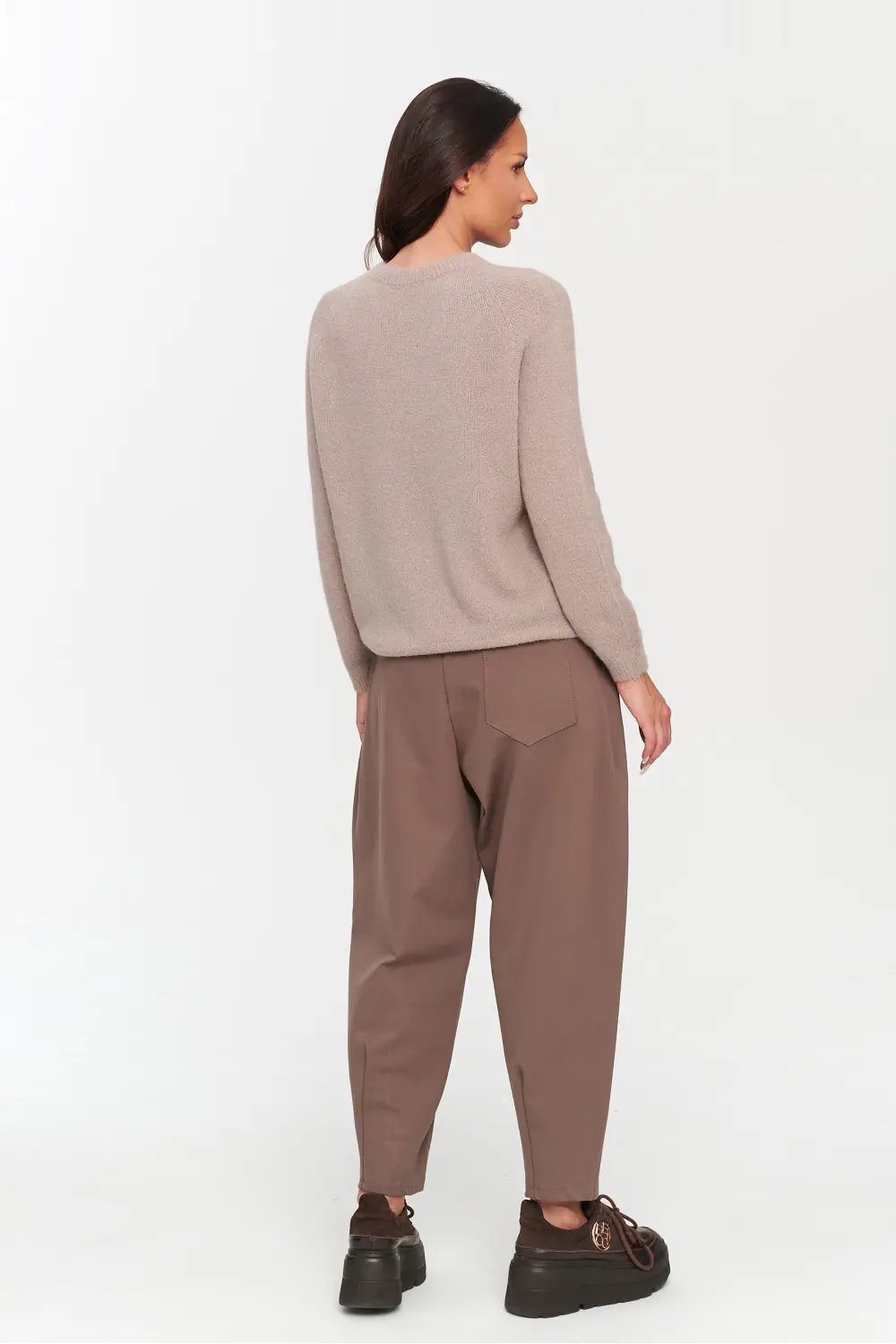 Chandail oversize brun – Image 3