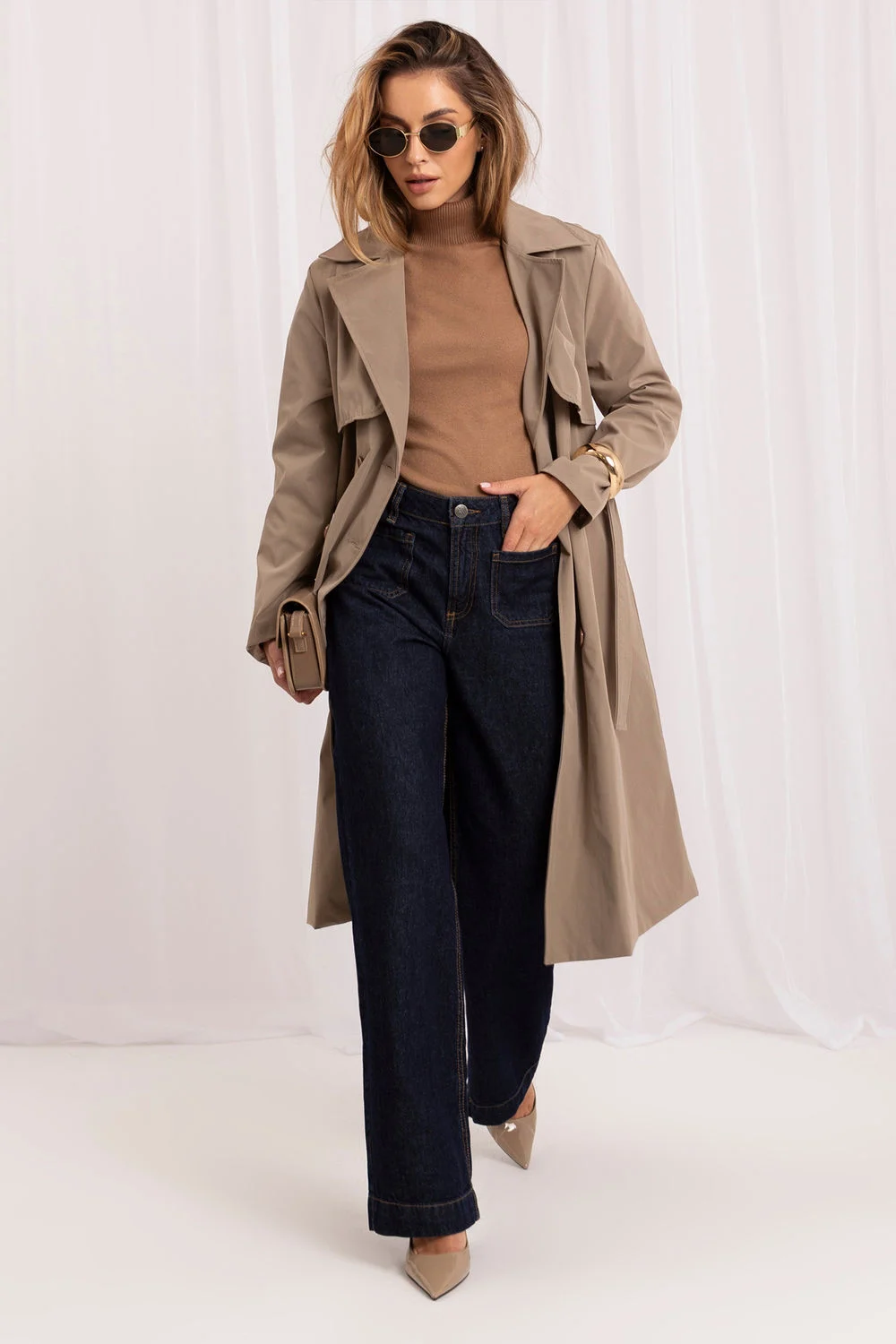 Pull à manches courtes brun – Image 2