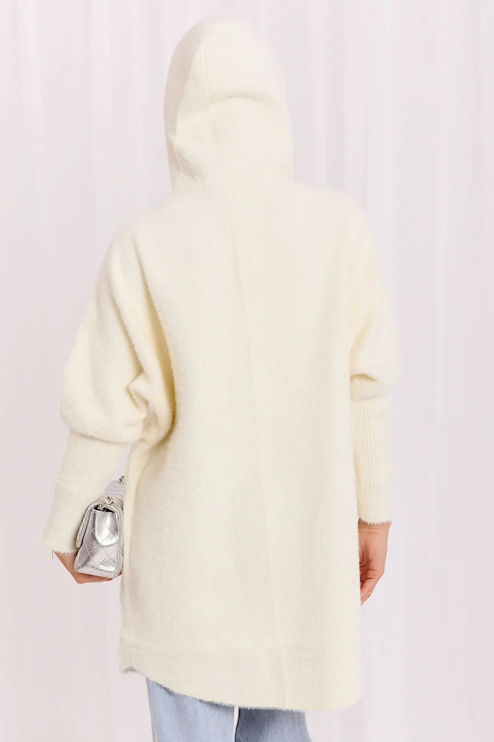 Manteau beige à capuche – Image 3