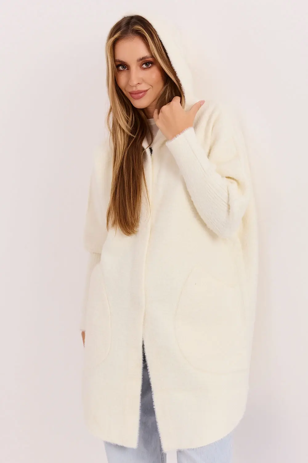 Manteau beige à capuche – Image 4
