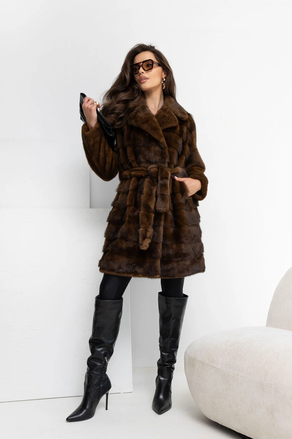 Manteau brun