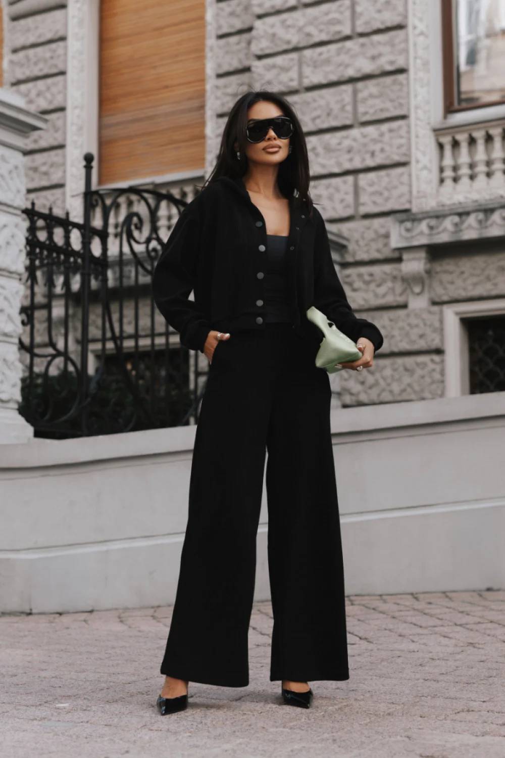 Ensemble sweat noir