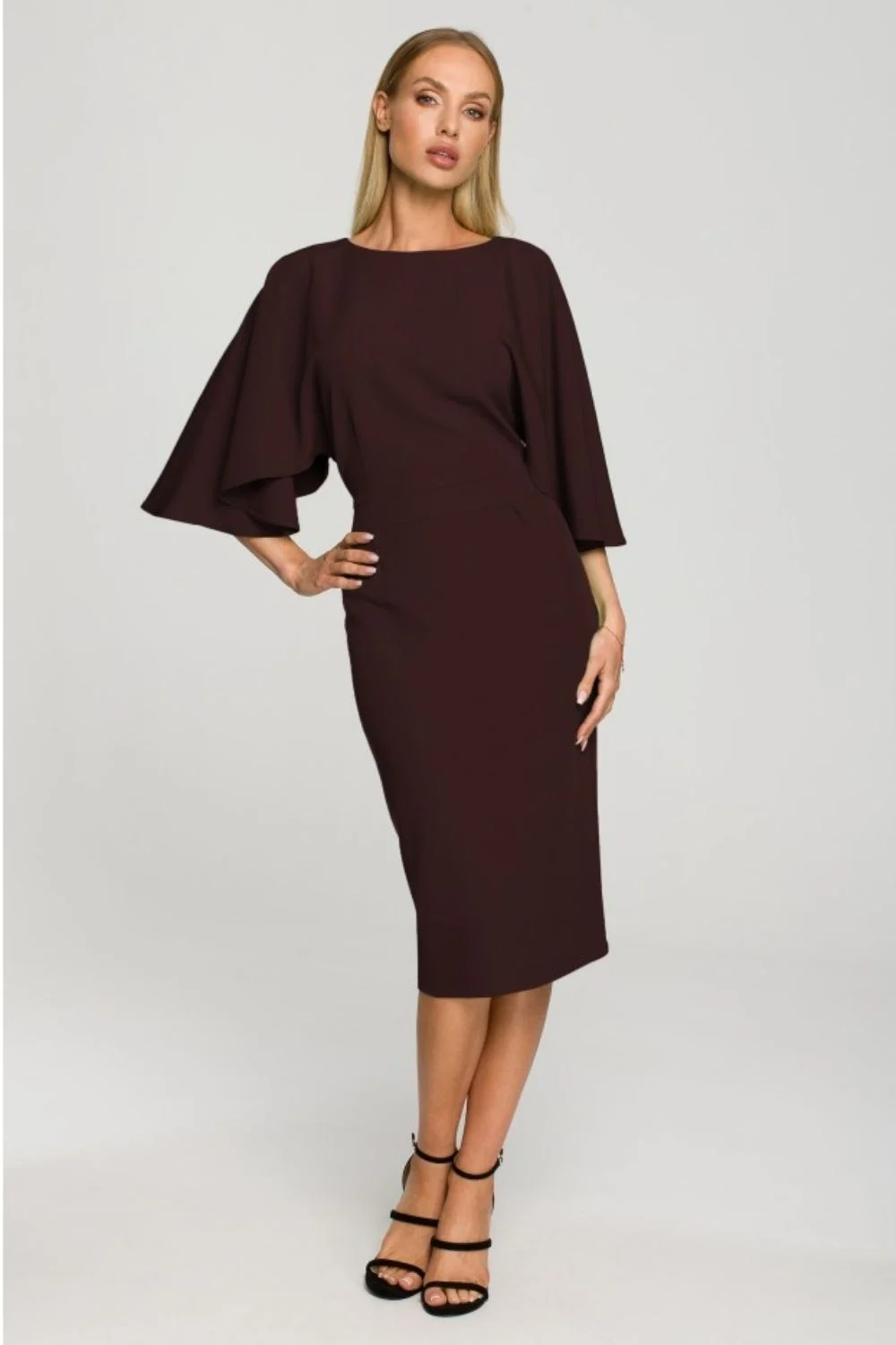 Robe de cocktail brune