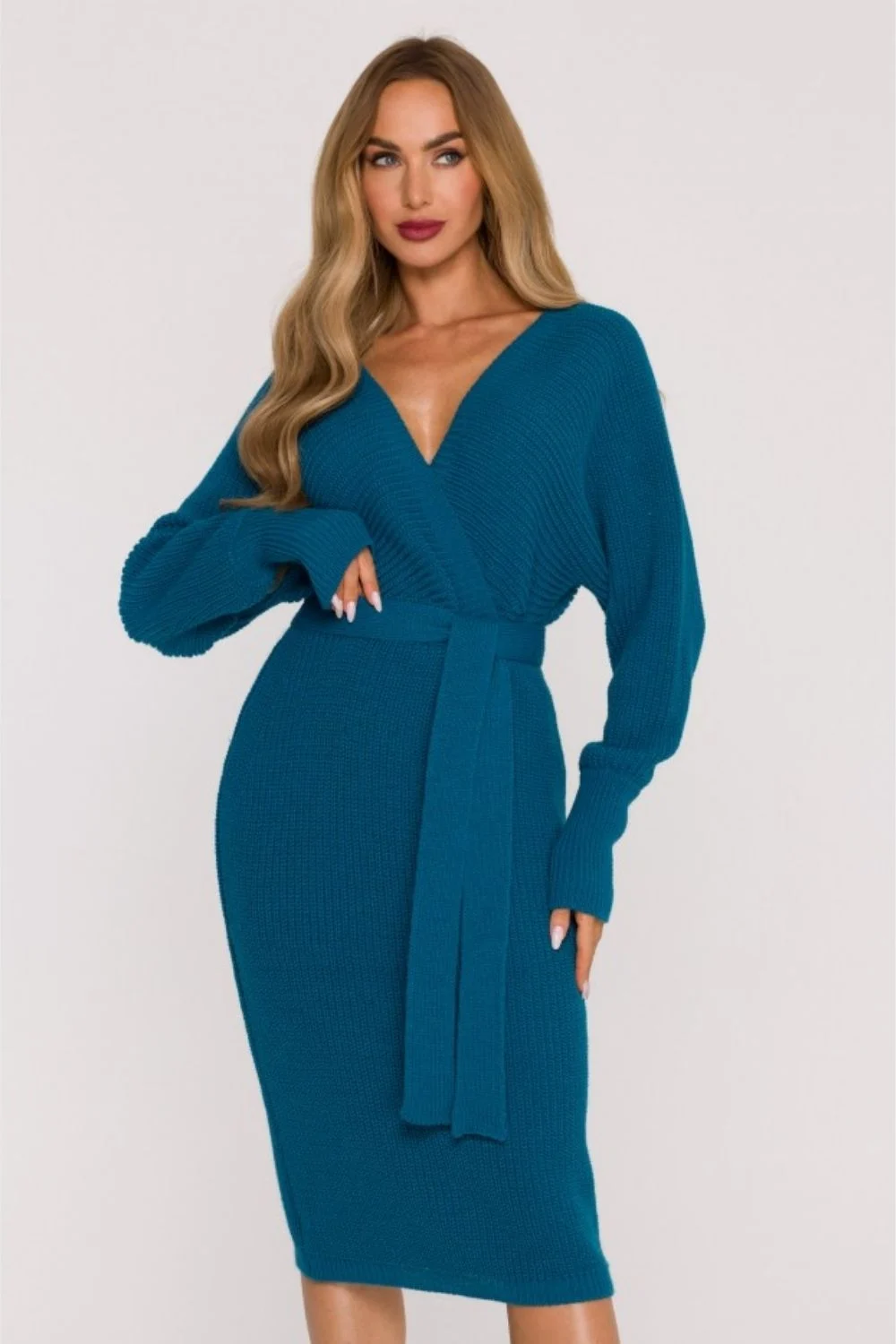 Robe pull bleue